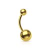 5pcs- Plain Gold Belly Ring