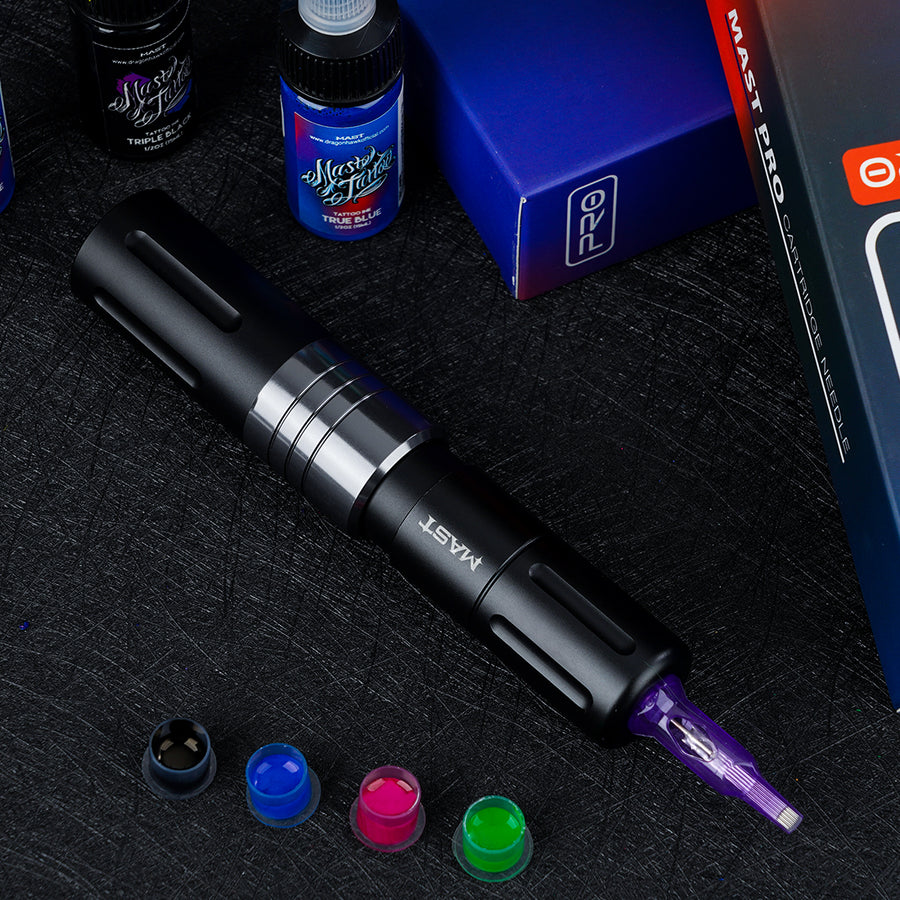 Mast Nano Wireless Rotary Pen Machine with Battery for PMU/ SMP 3.2mm Stroke-Black - Image 8