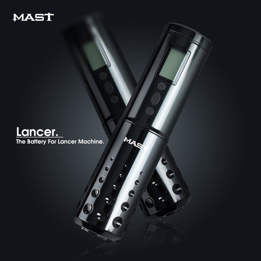 Mast Lancer Wireless Rotary Tattoo Pen Machine With Two Batteries- Black 3.5mm Stroke - Image 6