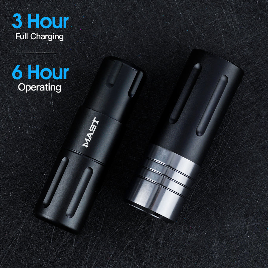 Mast Nano Wireless Rotary Pen Machine with Battery for PMU/ SMP 3.2mm Stroke-Black - Image 6