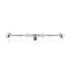 1pc- CZ Bee linked Industrial Barbell