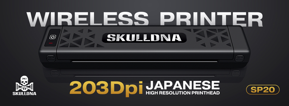 SKULLDNA SP20 Wireless Stencil Printer - BLACK - Image 2