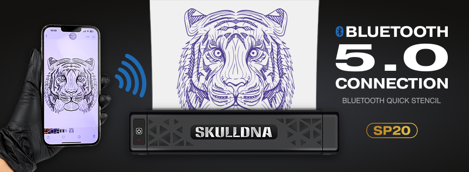 SKULLDNA SP20 Wireless Stencil Printer - BLACK - Image 5
