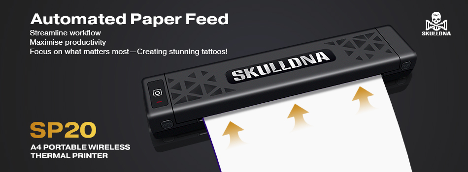 SKULLDNA SP20 Wireless Stencil Printer - BLACK - Image 4