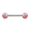 14GA Barbell Acrylic Ultra Glitter Ball (Single)