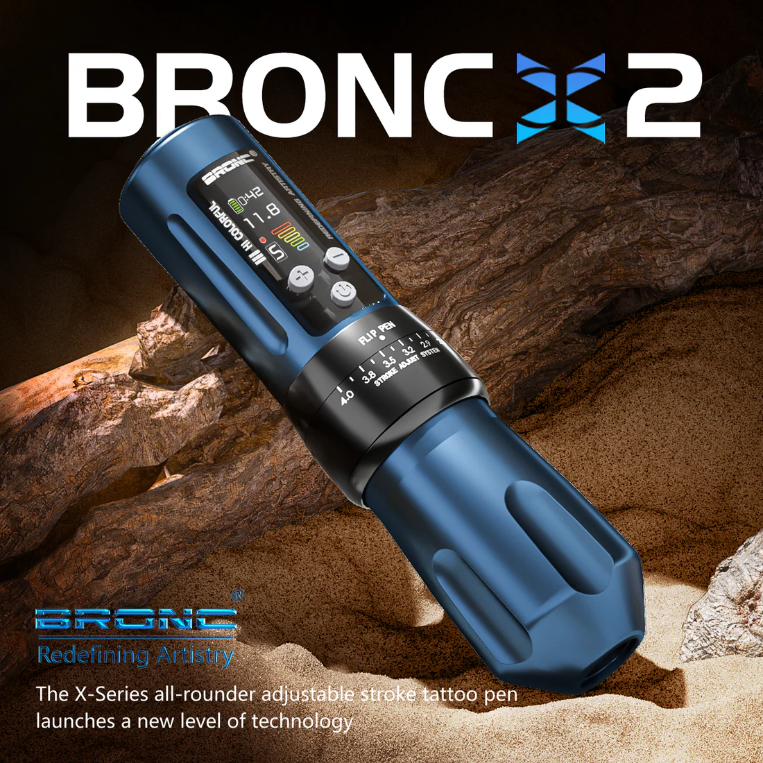 Bronc X2 Wireless Pen-Adjustable Stroke Length - Image 2