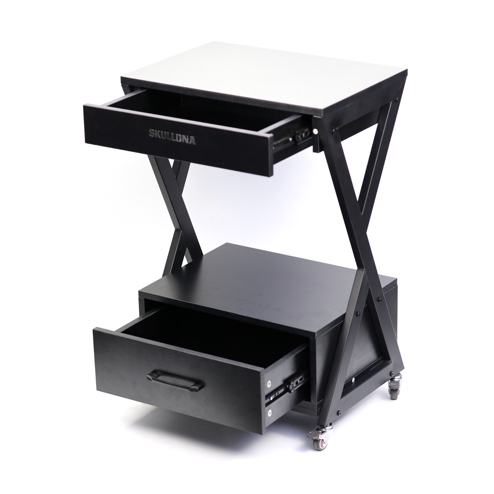 Tattoo Trolley/Workstation-Black 2 Drawers | Body Graphics Tattoo
