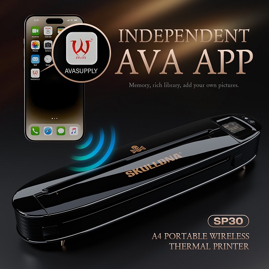 SKULLDNA SP30 Wireless Stencil Printer - BLACK - Image 4
