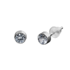Pair- Round Clear zirconia crystal Stud earrings