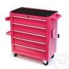 5 Drawer Luxury Tattoo Workstation - Pink