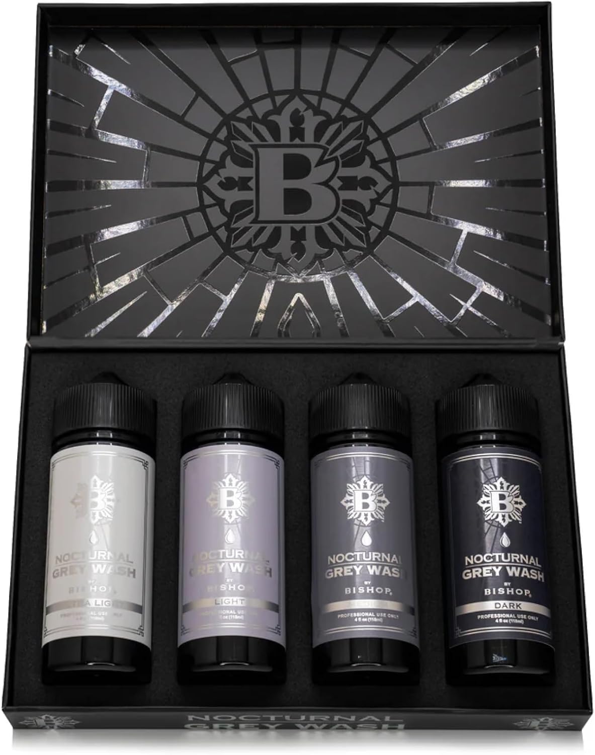 Nocturnal by Bishop - Ultimate Grey Wash Set 4 x 4oz Bottles