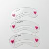 Set of 3 Eyebrow soft flexible mapping stencils