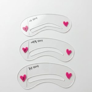 Set of 3 Eyebrow soft flexible mapping stencils
